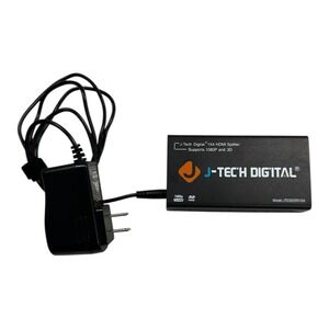 J-Tech‎ Digital 1X4 HDMI Splitter Model JTD3DSP0104 Supports 1080p and 3D